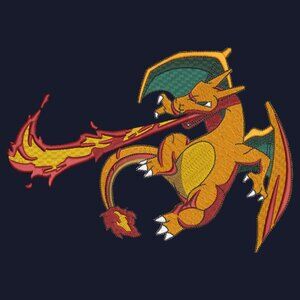 Nike Pokemon Charizard Embroidered Adult Unisex Crewneck Sweatshirt